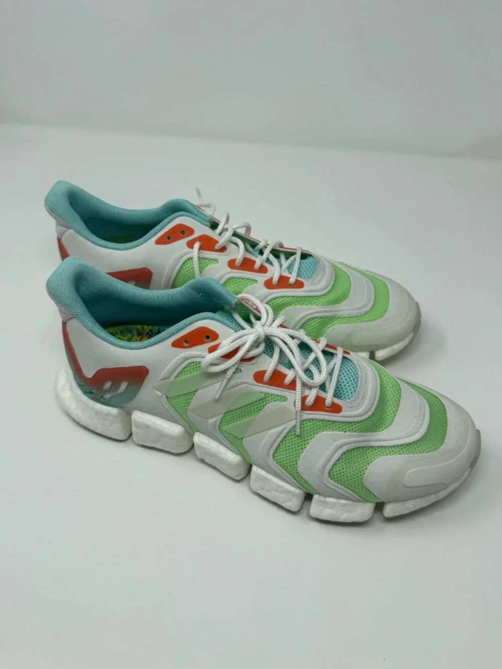 Adidas Climacool FX7843 Running Sneakers White Green Orange Men's Size 10